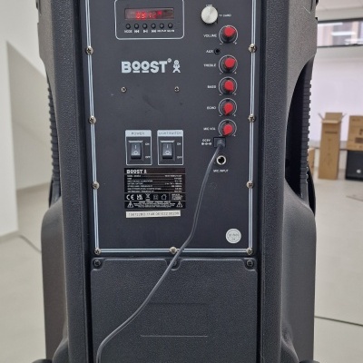 Coluna Amplificada 15" 700W USB/BT/SD Tripé + Micro sem fio