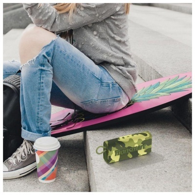 Coluna Bluetooth V5.3 10W Verde Camo IPX7 TWS TRONSMART