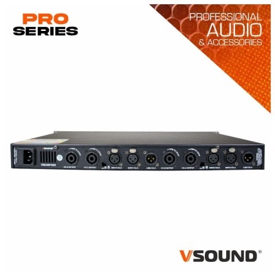 Amplificador Áudio 19" 4000W  4 x 1000W 4 Canais Series VSOUND PRO