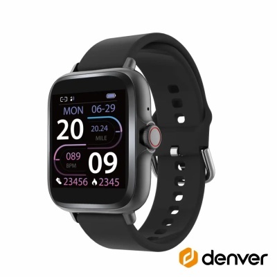 SmartWatch P/ Android iOS Preto DENVER SWC-156MK2