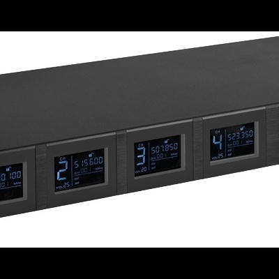 Central 4x Microfones Cabeça/Lapela UHF 100 Canais s/ Fios (PD524C) - Power Dynamics