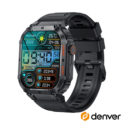 SmartWatch Android/iOS DENVER SWC-191C Ecrã 1.96" c/ toque capacitivo