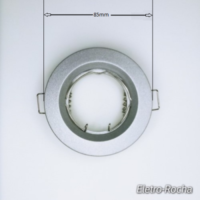 Aro Downlight Metalizado para lâmpadas GU10