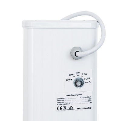 Coluna de som c/8 altifalantes 4 Ohms /100 Volts