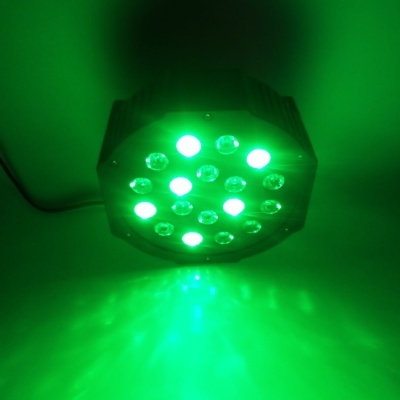 Projetor Par C/ 18 Leds 1w Rgb Dmx Mic Party