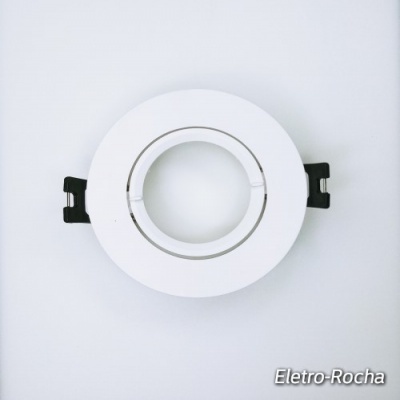 Aro Inclinável branco para lâmpadas  LED GU10