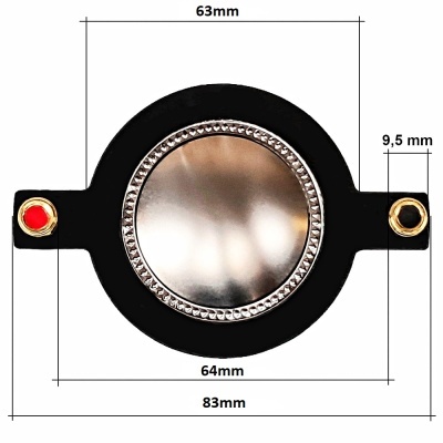 Membrana de substituição para driver DR6 Titanium 34 mm  8Ω – Master Audio