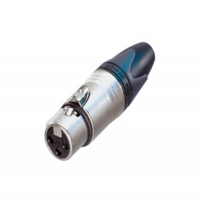 Ficha XLR  Fêmea 3 pinos NEUTRIK