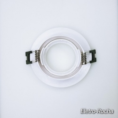 Aro Inclinável branco para lâmpadas  LED GU10