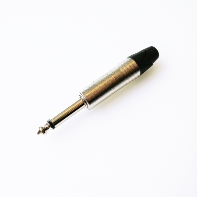 Ficha jack 6.35MM Macho Niquelada Mono-VSOUND