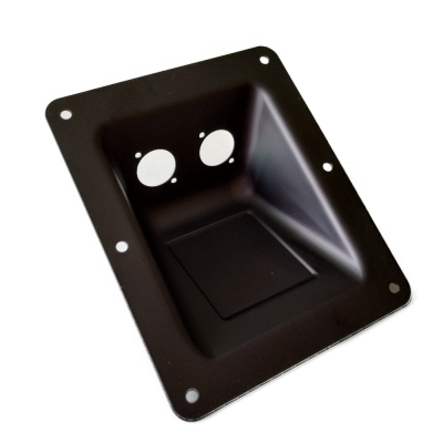 Placa Metálica de coluna p/ ficha Speakon XLR
