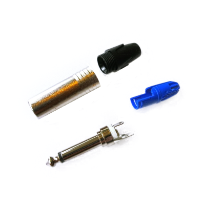 Ficha jack 6.35mm Macho Niquelada Mono-VSOUND