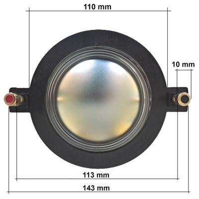 Membrana de substituição para driver DR10 Titânio 73 mm 8Ω – Master Audio