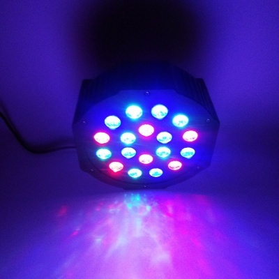 Projetor Par C/ 18 Leds 1w Rgb Dmx Mic Party