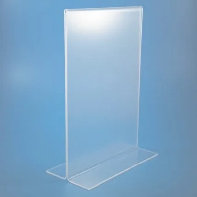 Porta Menu Acrílico em T