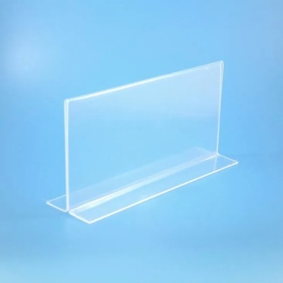 Porta Menu Acrílico em T