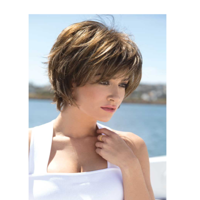 Peruca de cabelo sintético "Sky Large Cap" Coleção Noriko