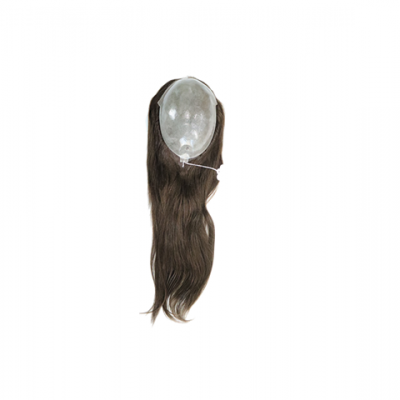 Prótese capilar, base Micro-pele, cabelo humano, liso, Modelo JCTP22-4