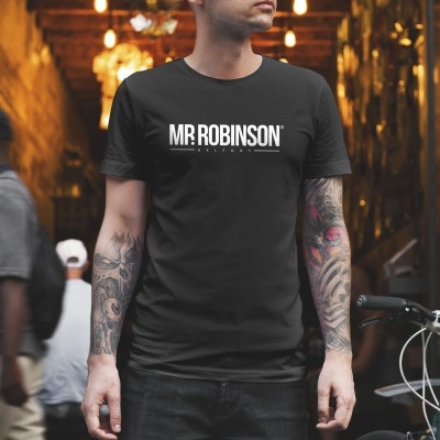 T-Shirt MR. ROBINSON Belfort, cor preta tamanho L.