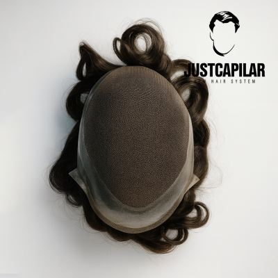 Próteses capilar hibrida, centro e frontal em French lace