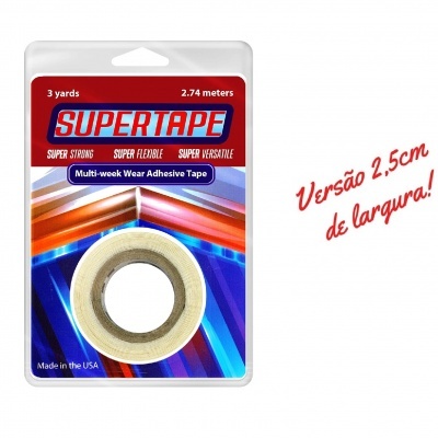 True-Tape - Super Tape, para sistemas capilares em lace ou Micro-pele - 2,5cm x 3 yards