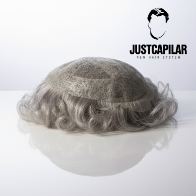 Prótese capilar Hibrida M-pele 0.06 + French lace - Várias cores disponíveis