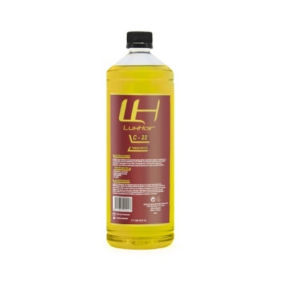 Lux Hair C-22 Solvente 1Lt, para remoção de resíduos na pele e sistema capilar (todos os tipos de colas).