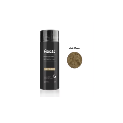 Bunee, fibras capilares, top 100% para correção da alopecia, cor loiro claro 27.5g