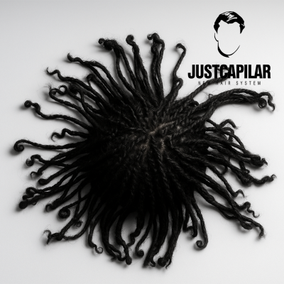 Prótese Capilar AFRO STYLE com tranças base french lace