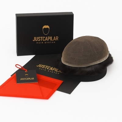 Prótese capilar  PREMIUM LUXURY em Swiss Lace HD BLEADCHED