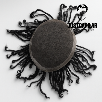 Prótese Capilar AFRO STYLE com tranças base french lace