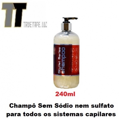 True-Tape, Champô linha Stylist (sem Sódio nem Sulfate) 240ml