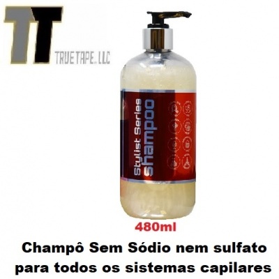 True-Tape, Champô linha Stylist (sem Sódio nem Sulfate) 480ml