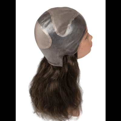 Prótese capilar feminina modelo Vénus, base híbrida, cabelo humano, várias cores disponíveis.