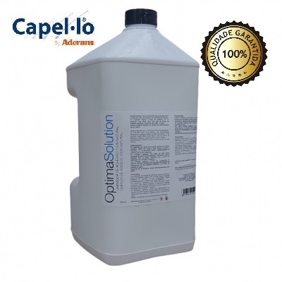 Removedor OPTIMA SOLUTION 5 lt, para remoção de resíduos na pele e sistema capilar (todos os tipos de colas).