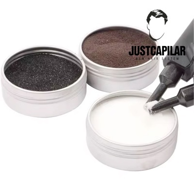 Cola de queratina em pó fixação forte, para extensão capilar, varias cores disponíveis 50Gr