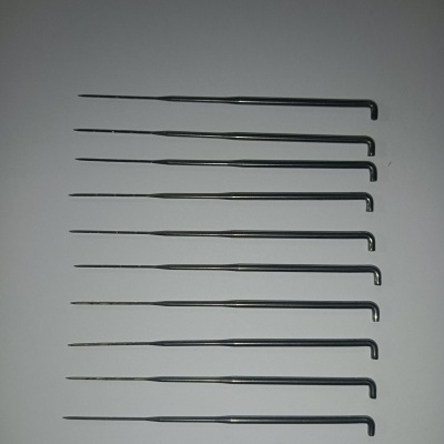 10 Agulhas para maquina manual de injetar cabelo