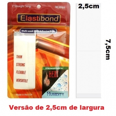 NOVIDADE!!!  Elastibond Advanced Formula TM,  fitas pré-cortadas retas, desportistas e ambientes húmidos, 36 unidades.