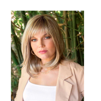 Peruca de cabelo sintético "Kenzie" Coleção Noriko