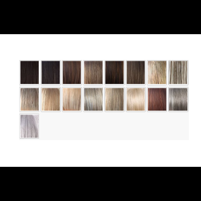 Paleta de cores de cabelo com variedade de tons