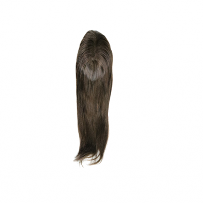 Prótese capilar, base Micro-pele, cabelo humano, liso, Modelo JCTP22-4