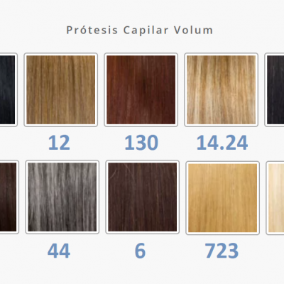 Prótese capilar feminina modelo Volum, cabelo humano, várias cores disponíveis