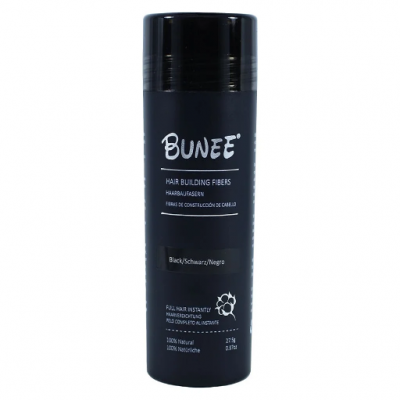 Bunee, fibras capilares, top 100% para correção da alopecia, cor preto - 27.5g