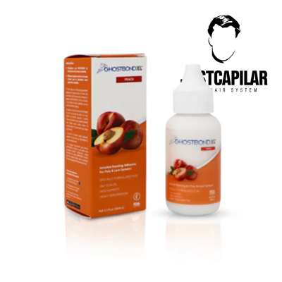 Produto colagem capilar GHOSTBOND XL com imagem de pêssegos