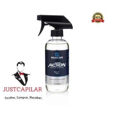 Action Solvente de atuação rápida, 355ml, para remoção de resíduos na pele e sistema capilar (todos os tipos de colas).