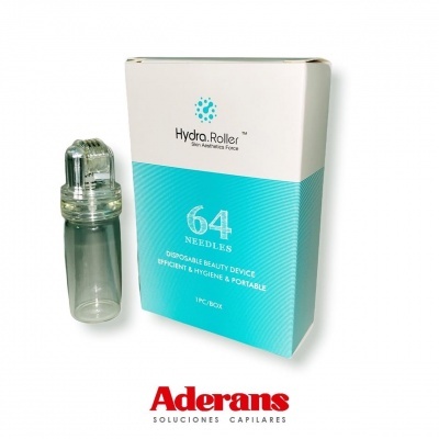Hydra - Roller 64 microagulhas PREMIUM, para estimular e regenerar as células do couro cabeludo
