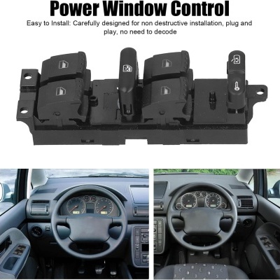 Chave comando vidros eléctricos e interior dois automóveis