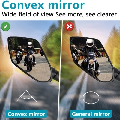 Espelhos retrovisores moto motorizada scooter homologados