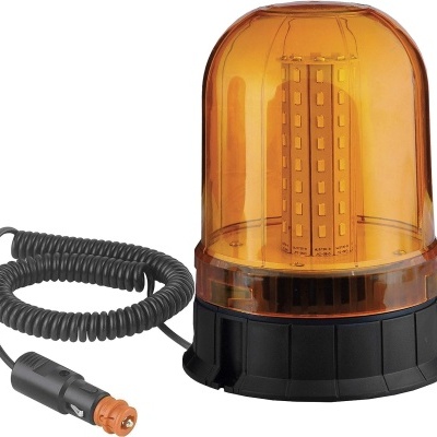 Rotativo de sinalização flexível espcho · Homologado R65 · LED · Trator, carro e camião · Funcionamento 9 a 30 V · Emergência âmbar