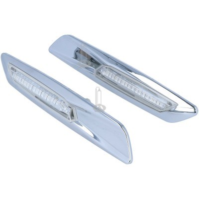 Farolins Laterais LED Cromados BMW 3er 5er E60 E61 E90 E91 E92 E93 F10